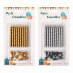 Velitas con base Feliz Cumpleaños