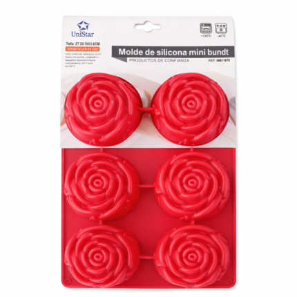 Molde Silicón de Rosas UniStar