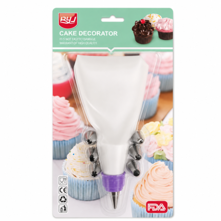 Kit de 7 Duyas con Manga para Decoración de Cupcakes